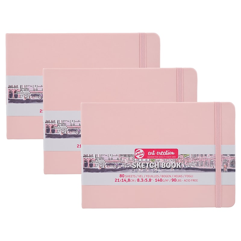 Talens Art Creation 8.3" x 5.8" Sketch Book, 80 Sheets/Book, 3/Bundle (TLN9314015M-3) image 1