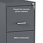 Staples 4-Drawer Vertical File Cabinet, Letter Size, Lockable, 47.2"H x 14.5"W x 18.9"D, Charcoal (ST62800)~#|#~FA7D1EE0-D171-4040-B3FD5C47B2C9707B_sc7