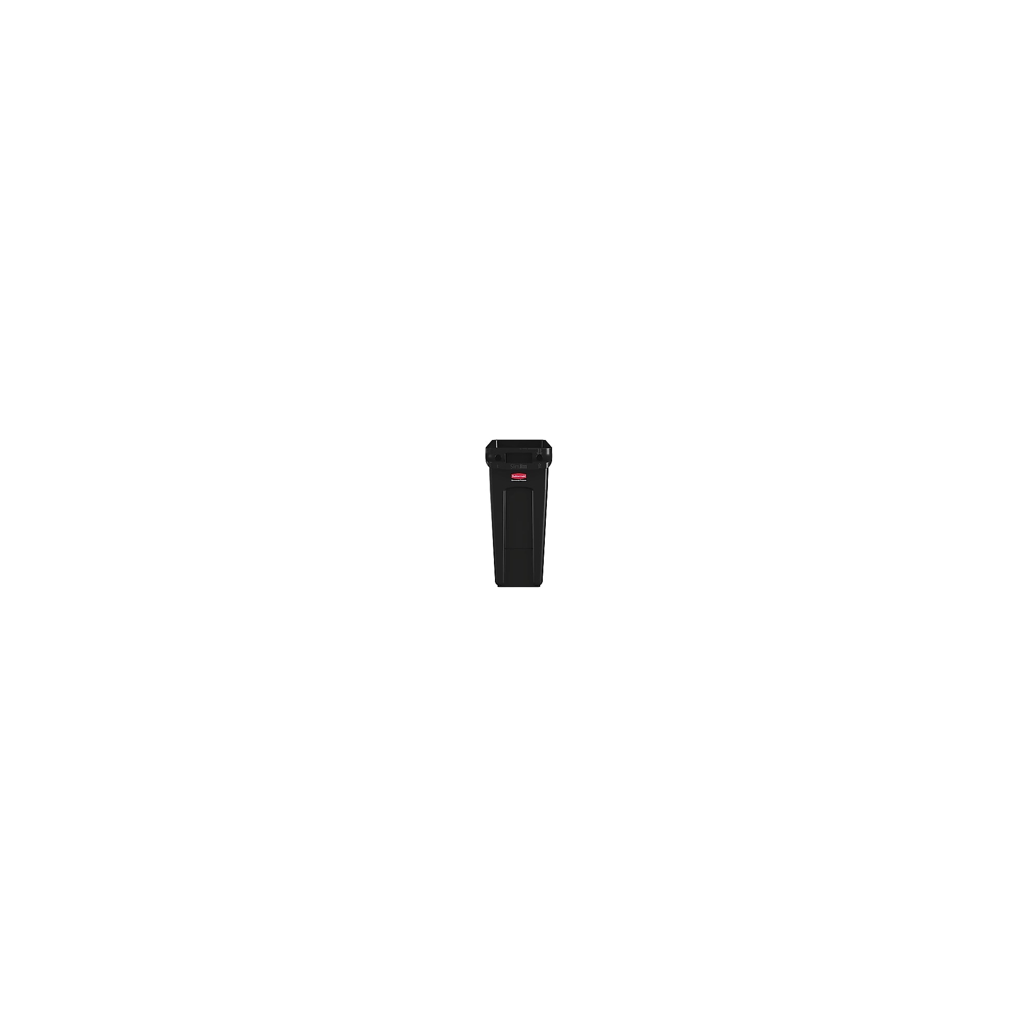 Rubbermaid Vented Slim Jim Resin Trash Can, 16 Gallon, Black (1955959) Sansujyuku sansujyuku.com