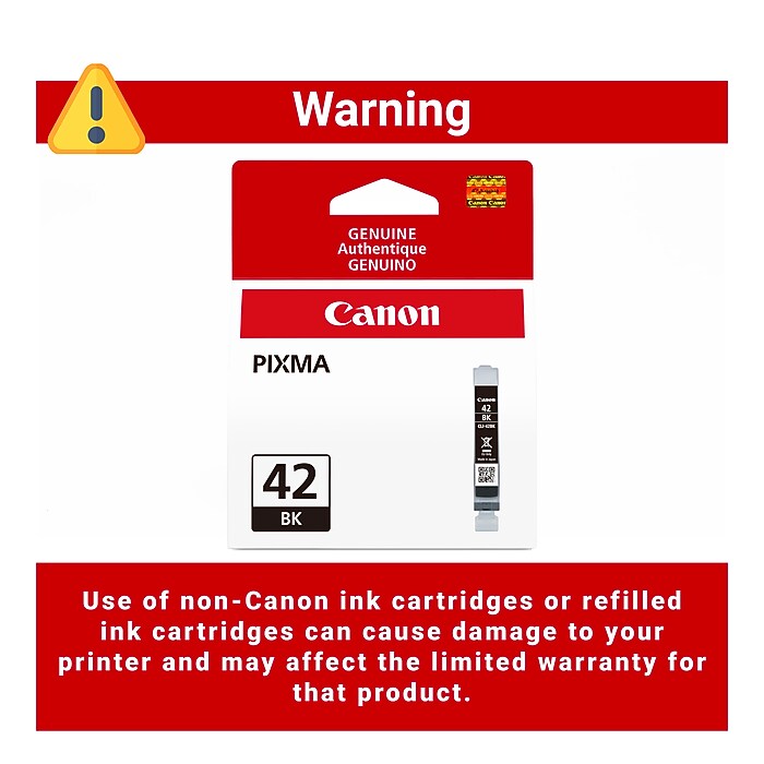 Canon 42 Black Standard Yield Ink Cartridge (6384B002) | Staples