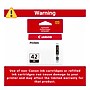 Canon 42 Black Standard Yield Ink Cartridge  (6384B002)~#|#~FA7FC7D5-9BEE-4675-87AE8ADAA403C611_sc7