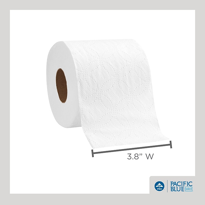 Pacific Blue Select Standard Toilet Paper, 2-Ply, White, 550