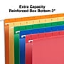 Staples Reinforced Box Bottom Hanging File Folders, 2" Expansion, 1/5-Cut Tab, Letter Size, Assorted, 25/Box (ST20028-CC)~#|#~FA837D0F-6447-4F0B-BB19070784F1BEAE_sc7