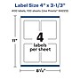 Avery Laser/Inkjet Multipurpose Labels, 3.33" x ", Glossy White, 400/Box (94223)~#|#~FA85F989-57C7-4E6E-BAF130C0EC7D8AE5_sc7
