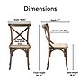 Finch Elmhurst Cross Back Dining Chair, Rattan, 2/Set (CHR10071B)~#|#~FA881525-392E-43BC-A4315275940C1174_sc7