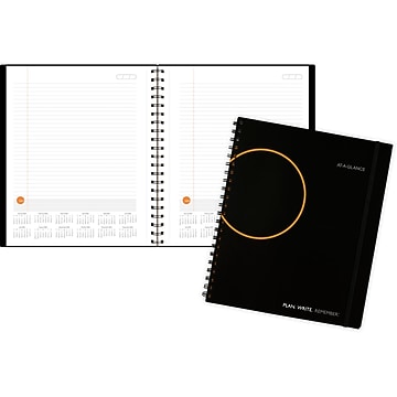 AT-A-GLANCE Plan. Write. Remember. Planning Notebook Two Days Per Page 6 X 9 Gray 80620330