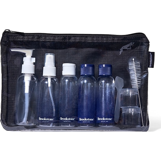 Brookstone 10Piece Travel Pouch Set, Assorted Colors (BNBS0001) Staples