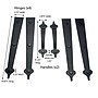 Household Essentials 66-Piece Decorative Garage Handle and Hinge Magnets for Steel Doors, 66/Pack, Black (HH240)~#|#~FA906662-765E-4F86-915DFE7358649AA1_sc7
