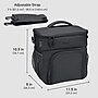 bentgo Prep Deluxe Insulated Multimeal Bag, 5-Compartment, Dark Gray (BGPRPBAG-DG)~#|#~FA9322B4-EFCA-4C60-BCDAE68833BF88B1_sc7
