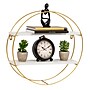 Mind Reader Metal Floating Round Wall Shelf, 15.5" x 3.81" x 16", White/Gold (MDGCIR-WHT)~#|#~FA93E31C-68C0-4675-8B8BCD67DBFC1E38_sc7