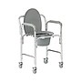 Medline Guardian Bedside Commode, Fixed Arms, Back Bar, Steel Frame, 300 lb. Capacity (G1-501LWX1)~#|#~FA9B0C96-C11F-4B44-B99741483AF74957_sc7