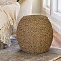Household Essentials Handwoven Seagrass Barrel Wicker Storage Basket Side Table, Natural (ML-4226)~#|#~FA9CCB24-5D47-4FF9-82949C56B8D5B94A_sc7