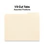 Staples 30% Recycled File Folders, 1/3-Cut Tab, Letter Size, Manila, 100/Box (ST56675)~#|#~FA9E0532-7E5E-41D2-84612D92B8A2422C_sc7