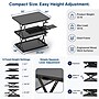 Uncaged Ergonomics Adjustable Standing Desk Converter with Keyboard Tray, Black (CDM)~#|#~FAA5148E-674A-4E55-A841DF5C09D3DDF0_sc7