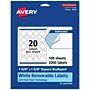 Avery Laser/Inkjet Decorative Edge Multipurpose Labels, 1-5/8" x 1-5/8", White, 2000 Labels/Box (94110)~#|#~FAA56423-8B2C-4A15-9F1F6A1EFE8BE996_sc7