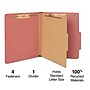 Staples 60% Recycled Pressboard Classification Folder, 1-Divider, 1.75" Expansion, Letter Size, Brick Red, 20/Box~#|#~FAA63796-9046-4E62-B92A92D430518CCE_sc7