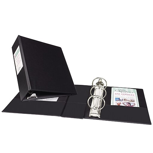 Avery Mini 2" 3Ring Mini Binders, Black (AVE27554) Staples