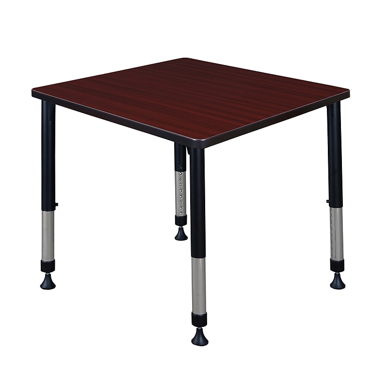 Regency Square Activity Table, 30" x 30", Height Adjustable, Mahogany (TB3030MHAPBK) image 1