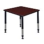 Regency Square Activity Table, 30" x 30", Height Adjustable, Mahogany (TB3030MHAPBK)~#|#~FAAD0364-2845-4EB3-9894D7FE861BD208_sc7