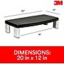 3M Adjustable Monitor Stand, Up to 40 lbs., Black (MS90B)~#|#~FAAD6C2E-2CB8-43B8-9D0DF69FFEDB14DF_sc7