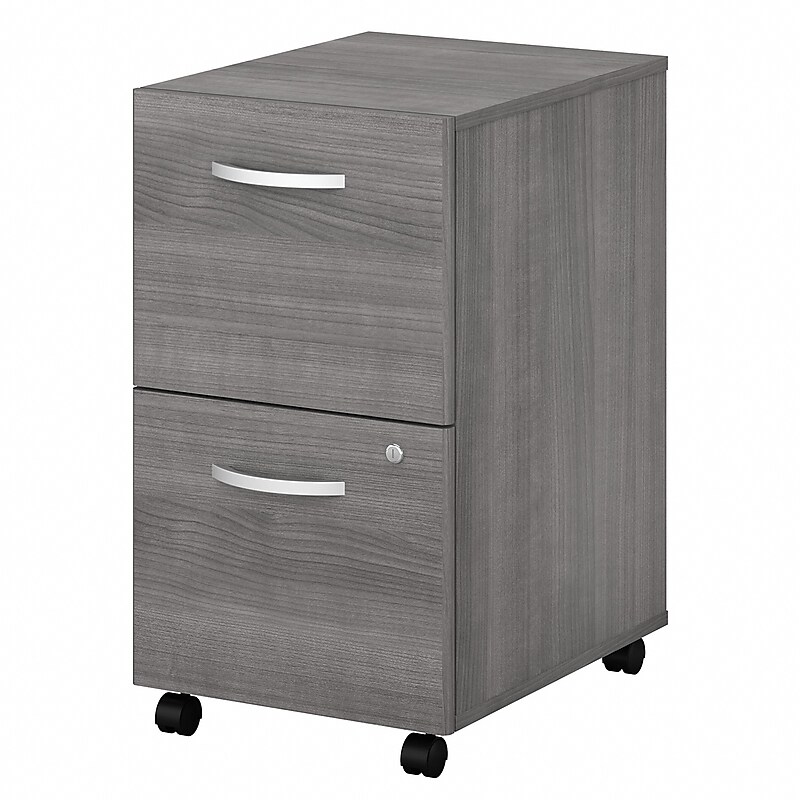 Bush Business Furniture Studio C 2-Drawer Mobile Vertical File Cabinet, Letter/Legal Size, Lockable, Platinum Gray (SCF116PGSU) image 1