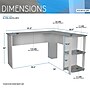 Techni Mobili 51" Mixed Materials L-Shaped Desk, Gray (RTA-8413L-GRY)~#|#~FAB1A936-CCBB-4154-A431DDF79C767435_sc7