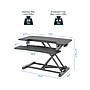 FlexiSpot M7 Series 32"W Manual Rectangular Adjustable Standing Desk Converter, Black (M7-E-32B)~#|#~FAC0408D-5869-421F-9E89B4D616A90139_sc7
