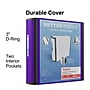 Staples Heavy Duty 3" 3-Ring Better Binder, D-Ring, Purple (20246)~#|#~FAC116A7-ACE1-42CA-83EF7D66E9953FE2_sc7