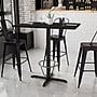 Flash Furniture Laminate Table Top with X-Base, 30" x 42", Black (XUBK3042T230B3F)~#|#~FAC8CA54-5B68-4F97-A1018B90ACB741F2_sc7