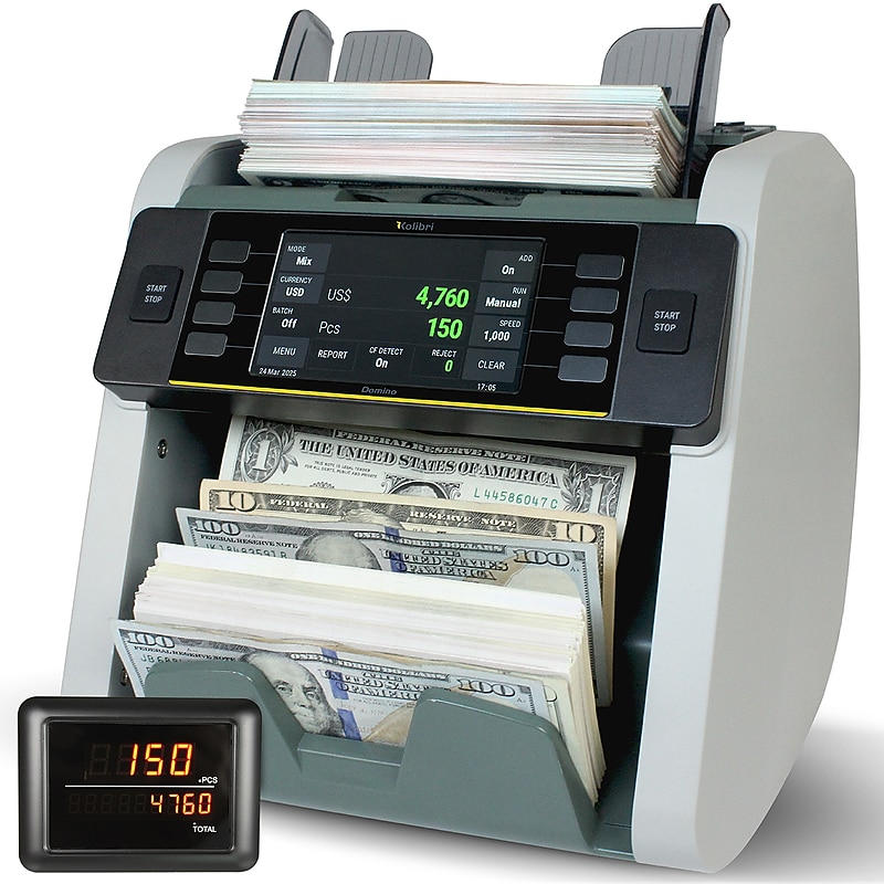 Kolibri V2 Bill Counter, 1-Compartment, Gray (B-Domino V2) image 1