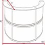 Regency Marque 144"W Curved Reception Desk Workstation, Cherry (77293CH)~#|#~FACD72E9-6039-464E-88C91AA090737C53_sc7