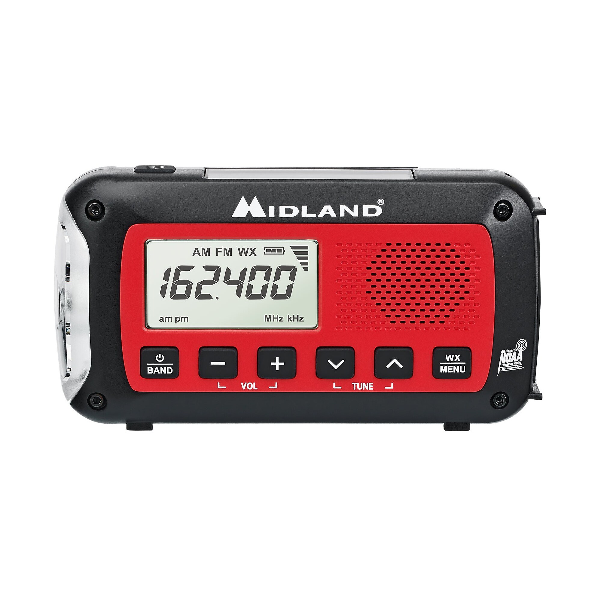 MIDLAND RADIO Wireless Emergency Crank Radio, Black/Red (ER40) Sansujyuku sansujyuku.com