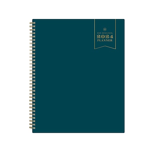 2025 Blue Sky Day Designer Peacock 8.5" x 11" Weekly & Monthly Planner