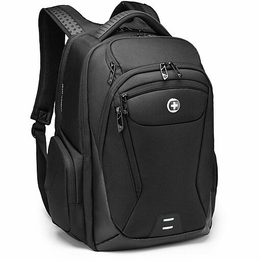 SwissDigital TERABYTE NG Backpack Laptop Backpack, Large, Black