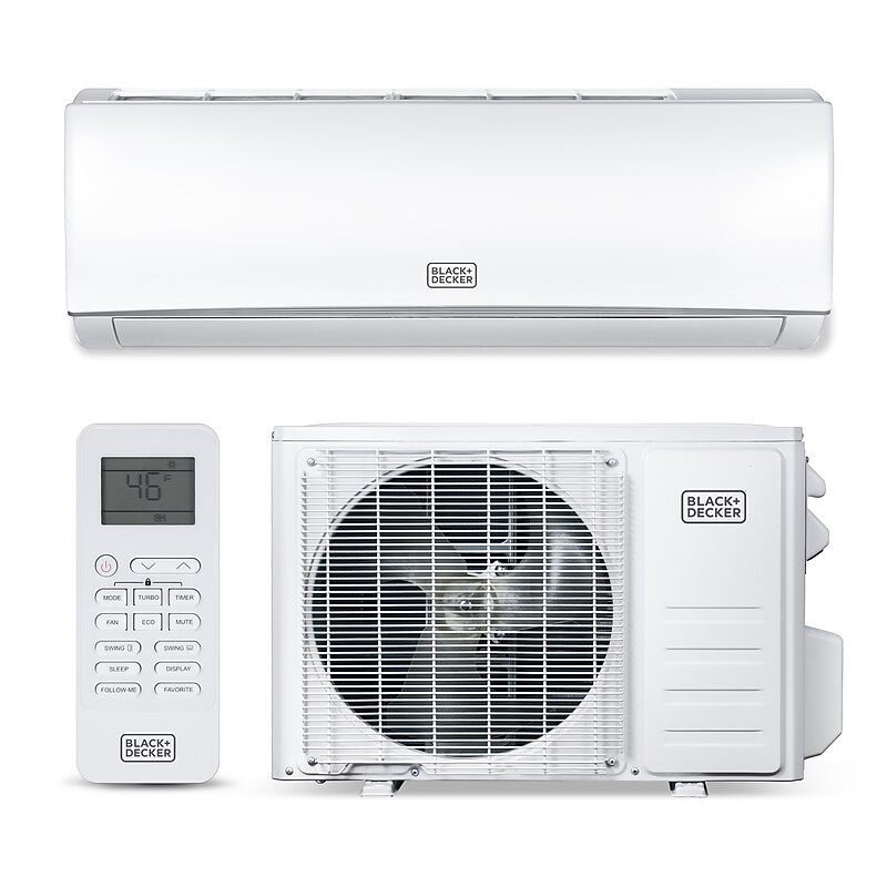 Black & Decker Mini Split 230-Volt 17000 BTU Wall Air Conditioner with Remote, WiFi Enabled, White (BSA1720TC) image 1