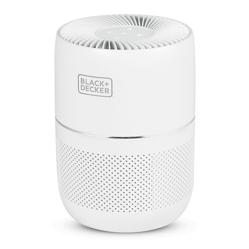 Black & Decker HEPA Tabletop Air Purifier, 3-Speed, White (BAPT02) image 1