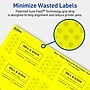 Avery Laser/Inkjet Rectangle Multipurpose Labels, 1.5" x 3.75", Neon Yellow, 200/Pack (94205)~#|#~FAE0E307-7BCB-4363-BA945F5D8F5846BB_sc7