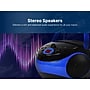 Emerson Bluetooth Boombox Radio, Blue (EPB-3003 BLUE)~#|#~FAE54B91-48D1-41C3-9095651D97DE4FB3_sc7
