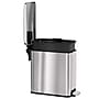 iTouchless SoftStep Stainless Steel Slim Step Trash Can with AbsorbX Odor Control System, Silver, 3 Gal. (PS03RSS)~#|#~FAE9E898-0C19-466A-A6933AEA0D707C2C_sc7