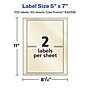 Avery Pearlized Ivory Rectangle Multipurpose Labels, 5" x 7", Ivory, 100/Box (94258)~#|#~FAEB61F9-03DF-42E1-9D82C3AFD64ED468_sc7