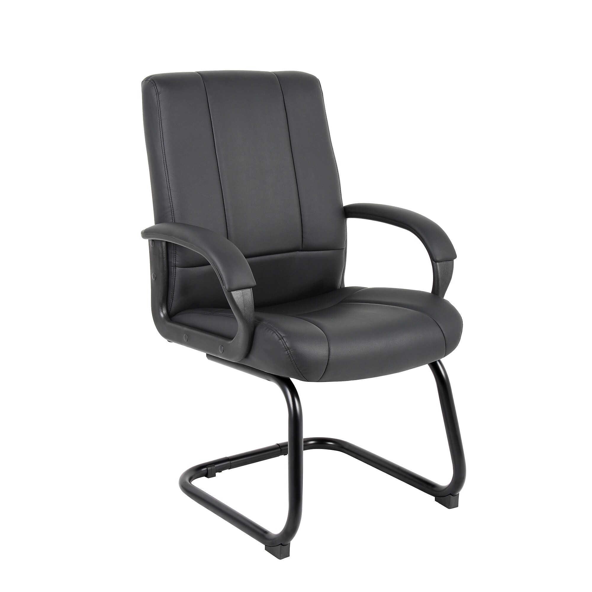 Boss Caressoftplus Vinyl Guest Chair, Black (B7909) Sansujyuku sansujyuku.com
