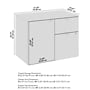 Bush Business Furniture Stratus 24"H Storage Cabinet with 2 Shelves, 2 Drawers, White (SUS130WH)~#|#~FAEF5608-E1AE-4295-9A83D1B1857E35B6_sc7