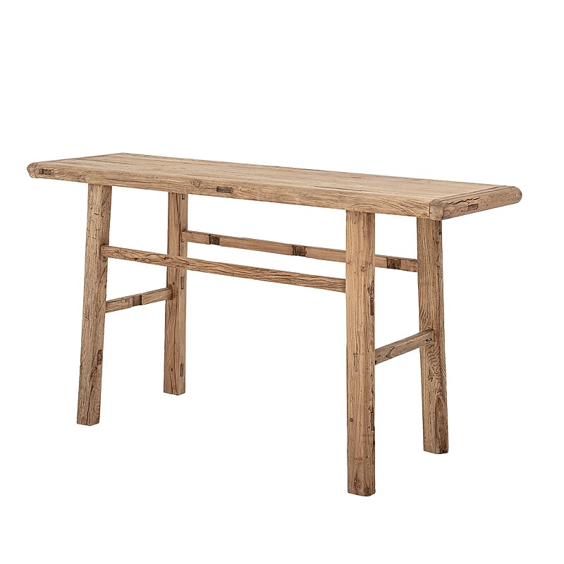 Storied Home Reclaimed Elm Wood Console Table, Natural (AH1435) image 1