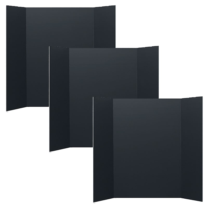Flipside Foam Project Board, 36" x 48", Black, 3/Pack (OVS30087) image 1
