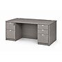 Boss Office Products 66" Desk with Box/Box/File Pedestal and File/File Pedestal, Driftwood (GROUPA22-DW)~#|#~FAFA8D70-ACD8-46EC-A9F7B2A44A8036EE_sc7