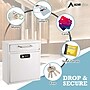 AdirOffice Steel Medium Wall Mounted Interoffice Mailbox Drop Box, White (631-05-WHI-KC)~#|#~FAFE9B12-00DE-40ED-839EA0DE0C498FDE_sc7