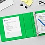 Staples 3" 3-Ring View Binder, D-Ring, Green (55428/26354)~#|#~FAFEAFB8-81BB-4CE2-9FFAE1CB34B64C2F_sc7