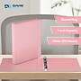 Davis Group Standard View 1" 3-Ring Binders, Blush, 6/Pack (7411-11-06)~#|#~FB01CFC0-4631-4193-9E9F10EEC1065753_sc7