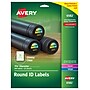 Avery Sure Feed Laser/Inkjet Print-to-the-Edge Labels, 1-5/8" Dia, Glossy Clear, 500 Labels/Pack (6582)~#|#~FB05D34D-AFFD-483C-8D60D7A347D52A28_sc7