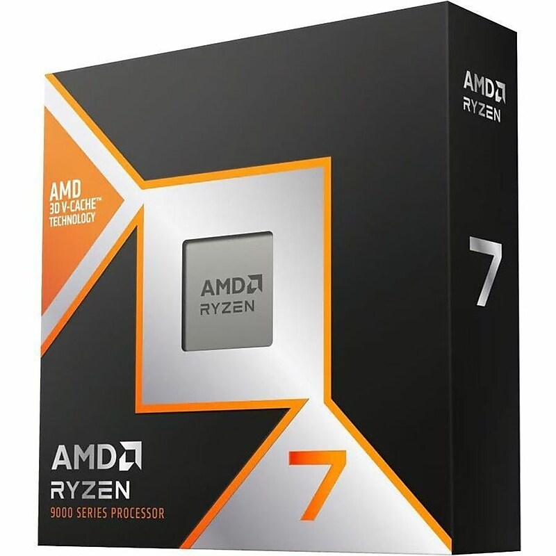 AMD Ryzen 7 9800X3D 8-Core 4.7 GHz Computer Processor, Socket AM5 (100-000001084) image 1
